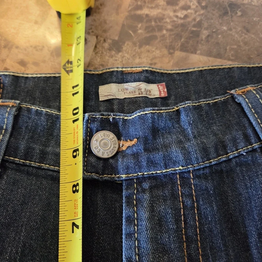 Levi's sz 16M women's Low Flare 542 jeans flap pocket stretch Y2K
